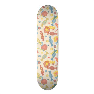 Skateboard Bonbons et motif de sucrerie
