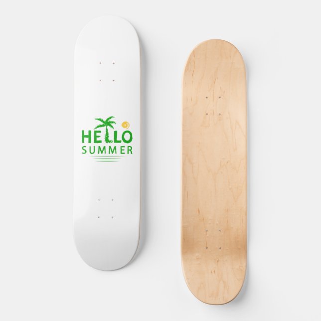 Skateboard Bonjour été (Recto)