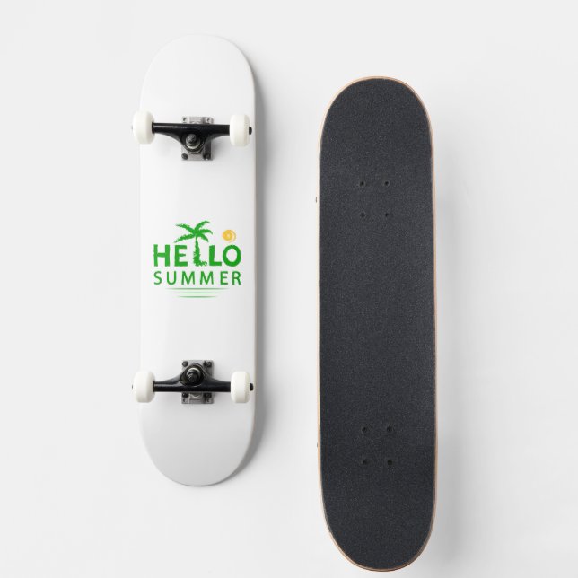 Skateboard Bonjour été (Devant)