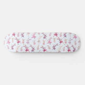 Skateboard Bonnets roses mignons Motif dansant