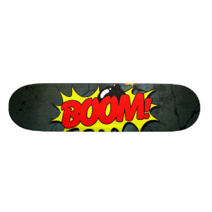Skateboard Boom - signe/planche à roulettes comiques