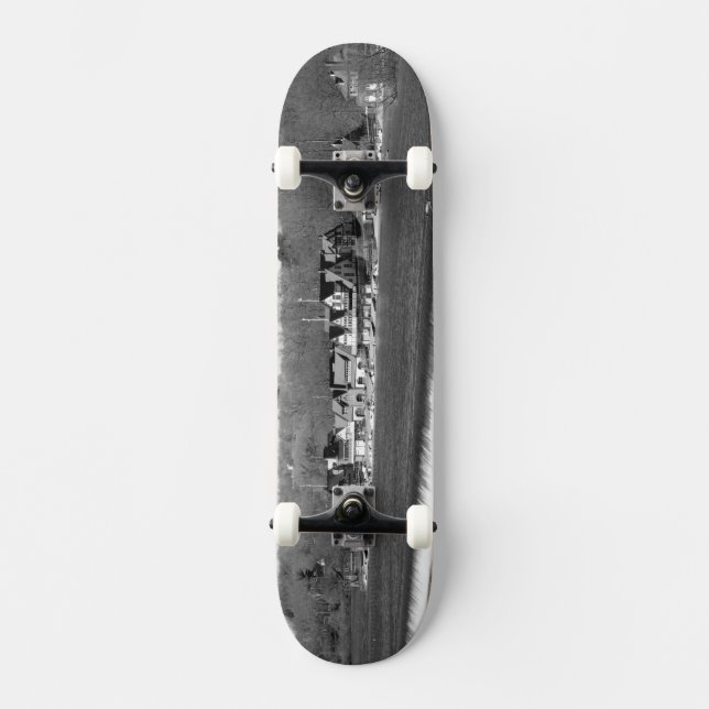 Skateboard Boouse Row hiver b/w (Recto)