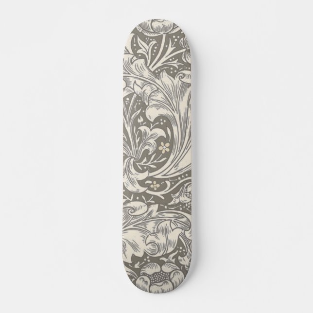 Skateboard Bot floral à fleurs à boutons de William Morris Ba (Devant)