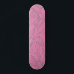 Skateboard Botanique rose et verte<br><div class="desc">Le pop parfait de rose et botanique sur ce skateboard ludique.</div>