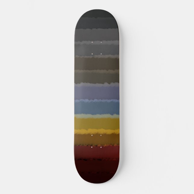 Skateboard Bouche D'Aquarelle Sale De Couleur Pop D'Art Abstr (Recto)