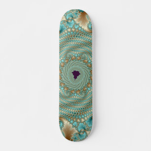 Skateboard Boucles feuillues fractées
