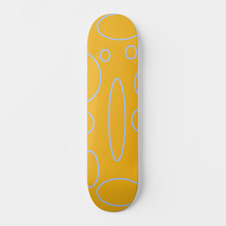 Skateboard Boucles sur boucles géométriques orange