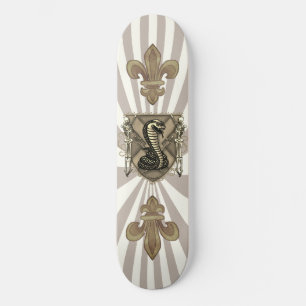 Skateboard Bouclier de Cobra squelette Planche à roulettes