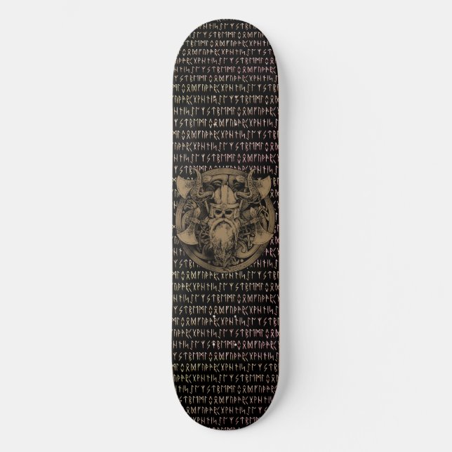Skateboard Bouclier de l'axe des guerriers des Runes viking (Recto)
