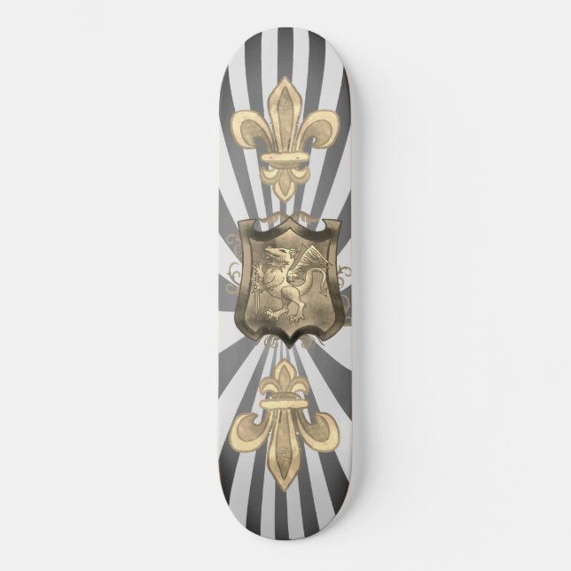 Skateboard Bouclier Dragon Quest nom personnalisé  (Recto)