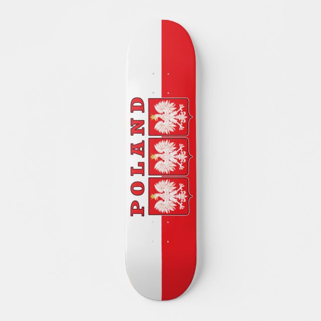 Skateboard Boucliers de l'aigle polonais (Devant)