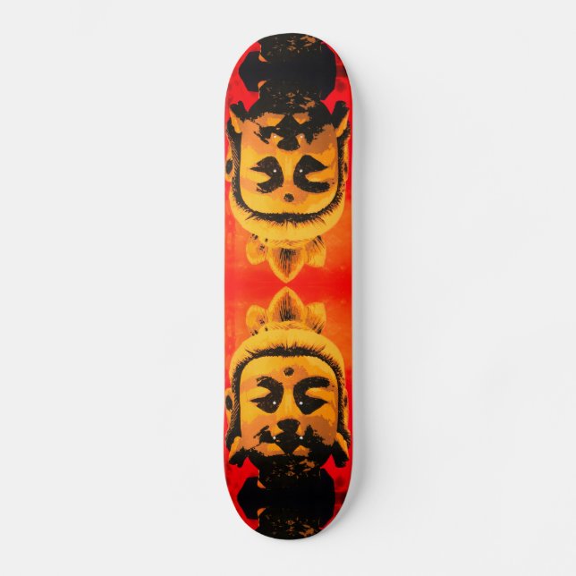 Skateboard Bouddha d'or (Recto)
