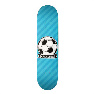 Skateboard Boule de soccer; Bleus ciel
