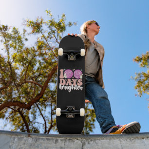 Skateboard Boule disco 100 jours plus brillante 100e jour d'é