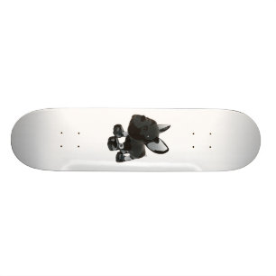 Skateboard Bouledogue français en verre