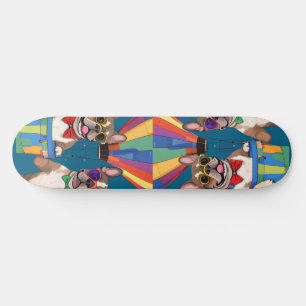 Skateboard Bouledogues français Bonne année