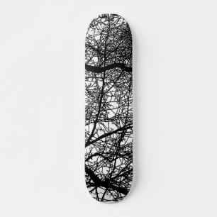 Skateboard Branches d'arbre sur bois