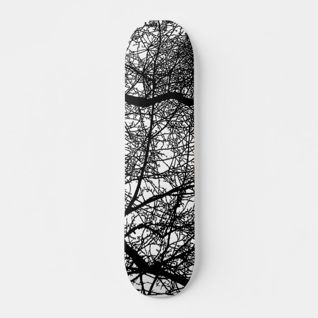 Skateboard Branches d'arbre sur bois (Devant)