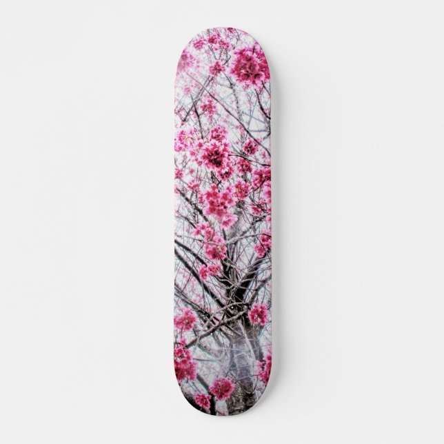 Skateboard Branches et fleurs d'un cerisier (Devant)