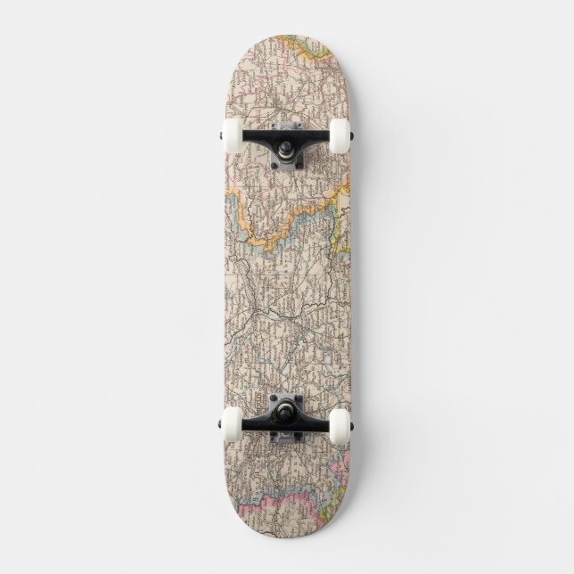 Skateboard Brandebourg, carte d'atlas de Posen (Recto)