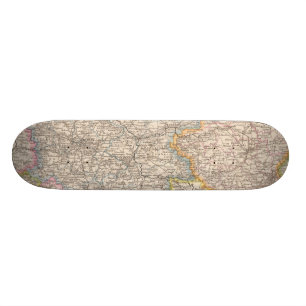 Skateboard Brandebourg, carte d'atlas de Posen