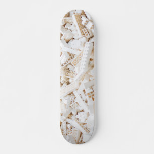 Skateboard briques blanches