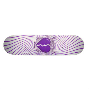 Skateboard Broken Heart & Tribal Artwork :Violet: Patinage