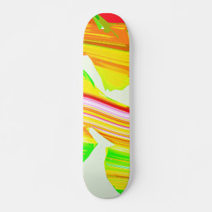 Skateboard Brosse arc-en-ciel