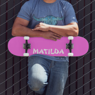 Skateboard Bubblegum rose Nom moderne Style tendance