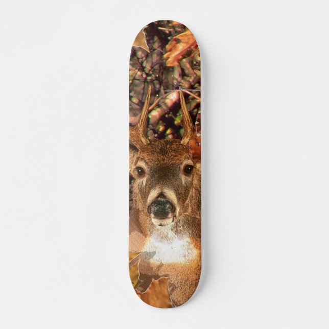 Skateboard Buck in Fall Camo White Tail Deer (Devant)