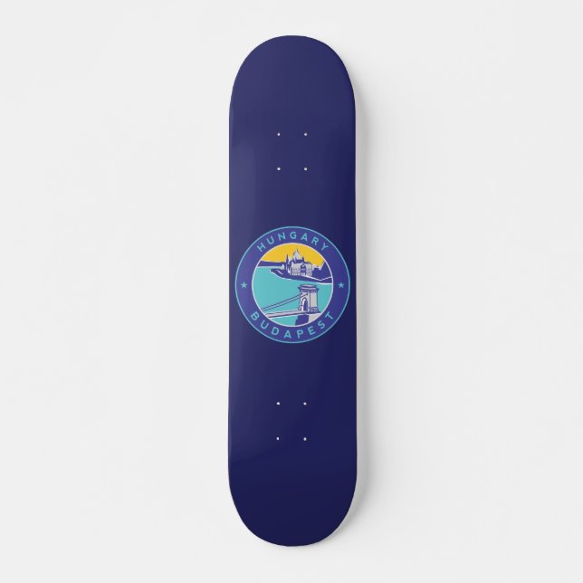 Skateboard Budapest, Hongrie, Magyar, Danube, (Devant)