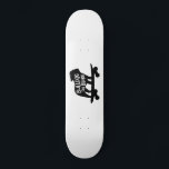 Skateboard Bulldog on Board | Skateboarding Dog Silhouette<br><div class="desc">Cool Skateboarding English Bulldog Silhouette. This totally stoked skater dog is on the move. An awesome skateboard for dog lover humans and skater canines. Check out Jenn's Doodle World for this fun dog design on more products that make sweet gifts.</div>