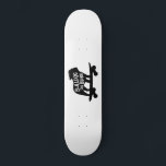 Skateboard Bulldog on Board | Skateboarding Dog Silhouette<br><div class="desc">Cool Skateboarding English Bulldog Silhouette. This totally stoked skater dog is on the move. An awesome skateboard for dog lover humans and skater canines. Check out Jenn's Doodle World for this fun dog design on more products that make sweet gifts.</div>