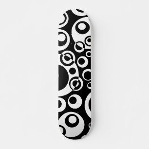 Skateboard Bulles Abstraites 04 - B/W