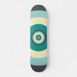 Skateboard Bullseye combiné gris par Shirley Taylor