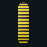 Skateboard Bumblebee Black Yellow Horizontal Lines Bumble Bee<br><div class="desc">You will see how everyone will love the cute bumblebee aesthetic that this design has just by combining two colors. For lovers of the classic and simple, this is great. If you want to show everyone how much you love bees, this fun and cute design with black and yellow horizontal...</div>