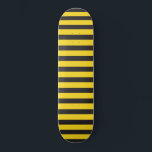 Skateboard Bumblebee Black Yellow Horizontal Lines Bumble Bee<br><div class="desc">You will see how everyone will love the cute bumblebee aesthetic that this design has just by combining two colors. For lovers of the classic and simple, this is great. If you want to show everyone how much you love bees, this fun and cute design with black and yellow horizontal...</div>