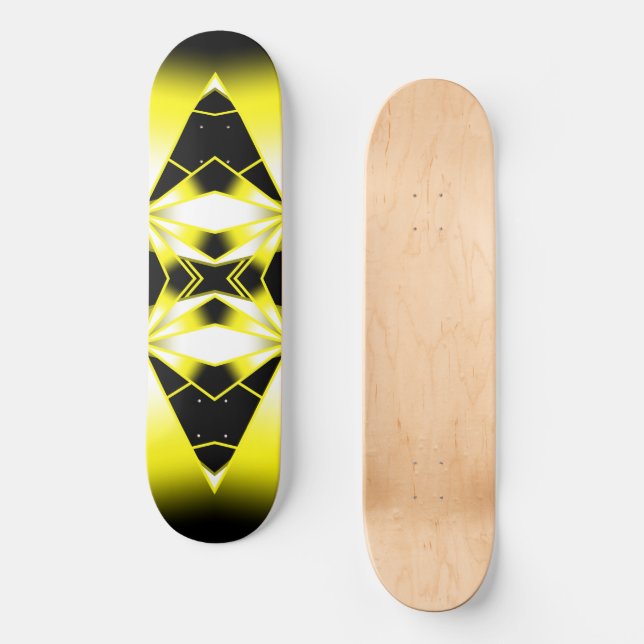 Skateboard Bumblebee Color Gradient Perspective Dessin (Recto)