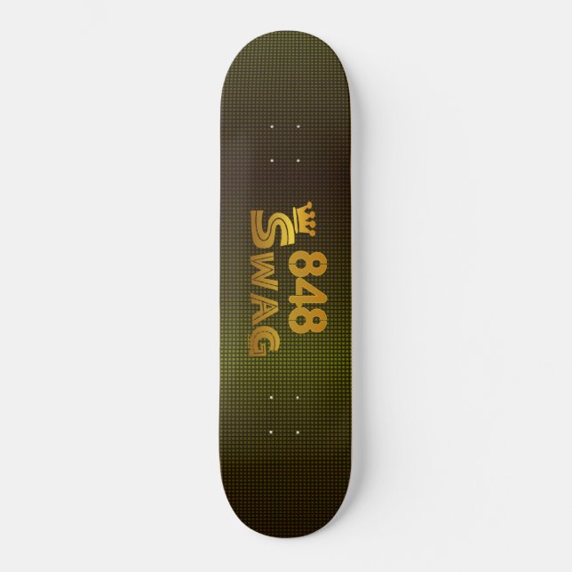 Skateboard Butin d'indicatif régional 848 (Recto)