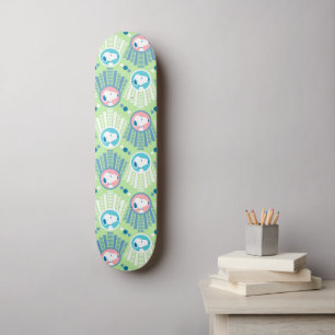 Skateboard cacahuètes   Snoopy Mint Green Deco Dreams Motif