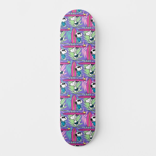Skateboard cacahuètes | Snoopy Purple Surf Motif (Recto)