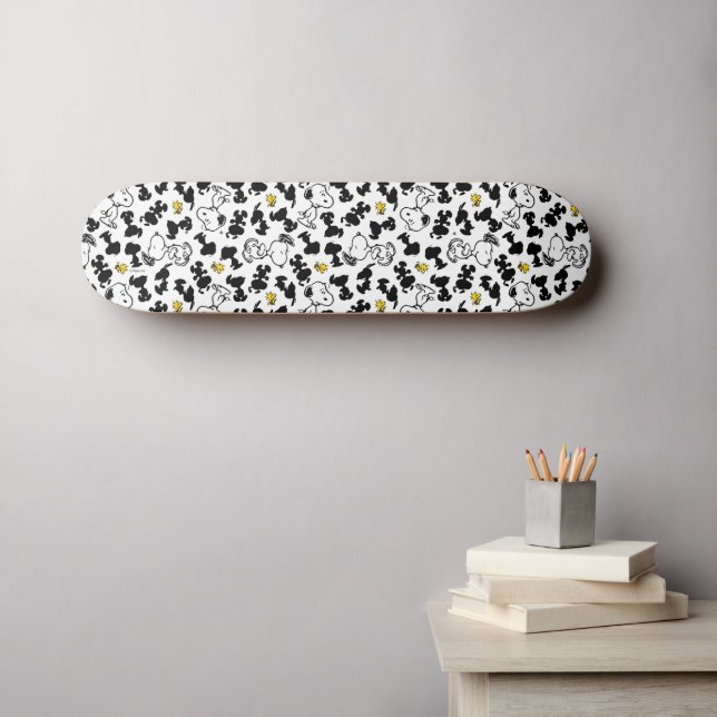 Skateboard cacahuètes | Snoopy & Woodstock Shadow Motif (Art mural (Horz))