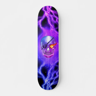 Skateboard Cache-œil de pirate crâne 