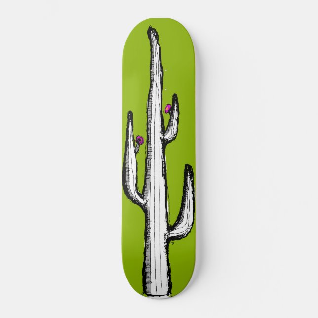 Skateboard Cactus inversé (Recto)