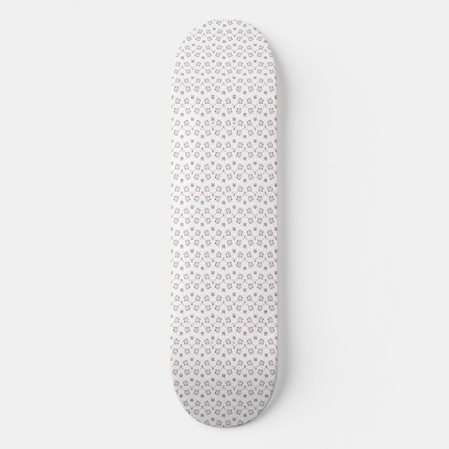 Skateboard Cadeau de chat | Motif de chat mignon Arrière - pl (Recto)
