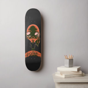 Skateboard Cadeau drôle d'alien d'espace extra-atmosphérique