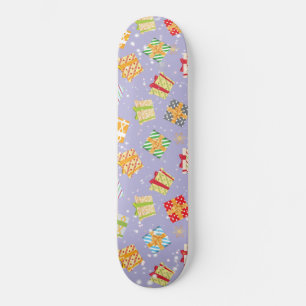 Skateboard Cadeaux de Noël motif