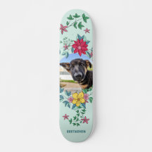 Cadre floral mignon, Photo personnalisée pour anim