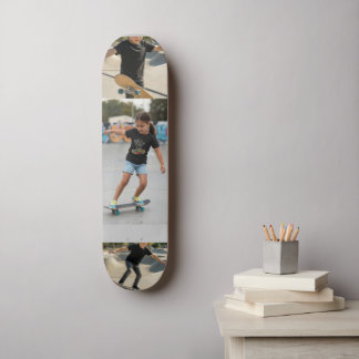 Skateboard Cadre personnalisé avec 3 photos | Photo personnal