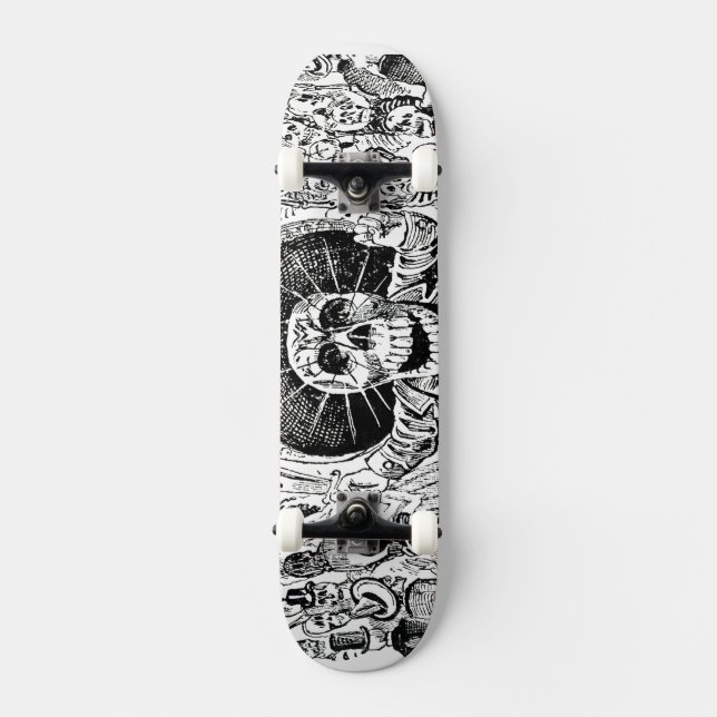 Skateboard Calavera Oaxaqueña par José Guadalupe Posada 1903 (Recto)